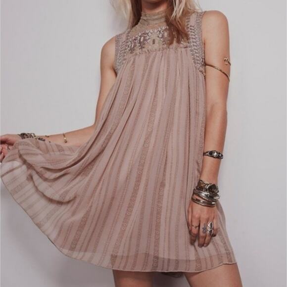 NWT Free People Penny Babylon Embroidered Dress - Picture 8 of 11